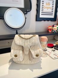 Designer Quilted Backpack Women's Chain Backpack Highs Quality Shoulder Crossbodys Bag Handbag Wallet Hobo Wallet Mini Backbag Women's Sache Bag