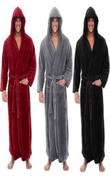 Men039s Sleepwear Mens Bathrobe Man Winter Warm Casual Robe Soft Long Sleeve Housecoat Male Bath Lounge Nightgown 2022 PajamaMe9145051