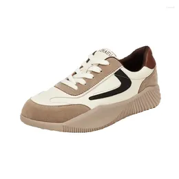 Casual Shoes Genuine Leather Training SportS Leisure 2024 Autumn Women's Flat Bottomed And Versatile Super Forrest Gump