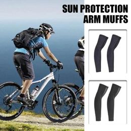 Knee Pads Sun Protection Cool Muff Running Fishing Uv Solar Arm Cover Anti-sunburn Equipment Cycling Bike Sleeve Sleeves Skiing Z9J3