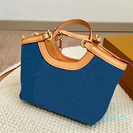 Denim Bag Vegetable Basket Tote Bag Luxury Handbag Women Fashion Clutch Totes Purse For Women Shoulder Bags High Quality Canvas Blue Handbags