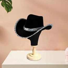 Berets Western Cowgirl Hat Fedoras Caps Sunhat Breathable Cowboy For Cosplay