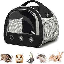 Portable Small Animal Carrier Bag Guinea Pig Carrier Cage Pet Carrier for Hamster Hedgehog Parrots Rat and Other Small Animals 240520