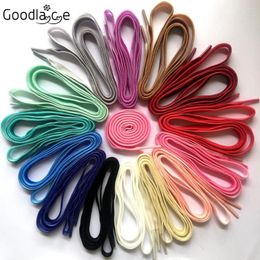 Shoe Parts 100cm /39Inch Flat Shoelaces Velvet Ribbon Laces For Dance Sport Shoes 1cm Wide