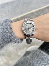 Designer Women Watch Automatic Mechanical Movement 31mm All Stainless Steel Luxury Classic Fashion Women Diamond Ring Womens Watch Sports Watch