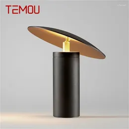Table Lamps TEMOU Nordic Vintage Lamp Creative Design Black Desk Light Modern Fashion For Home Bedroom Living Room Decorative