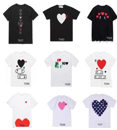 Men039s TShirts Fashion Mens Play t Shirt Cdg Designer Hearts Casual Women s Des Badge Garcons6871627