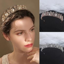 Hair Clips Crystal Bridal Crown Tiara Party Prom Diadem Tiaras For Women Wedding Rhinestone Accessories Jewelry