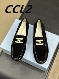 Casual Shoes 2024 Spring And Summer Lace-up Suede Calfskin Material Wear-resistant Rubber Outsole Size 35-41