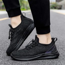 Casual Shoes Size 42 Knitting Black Male Sneakers Sports For Boys Outdoor Men Boots Zapato Basket Out Tennes High Grade
