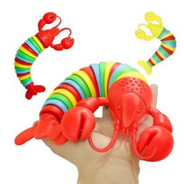 Aircraft Modle 3D artificial stretching lobster stress relieving hand toy adult and childrens sensor Fidget toy stress relieving desktop toy s2452022