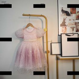 Top kids designer clothes Sequin decoration Girl Skirt high quality Baby Dress Child Summer Elegant dress Luxury Dress Party Essential