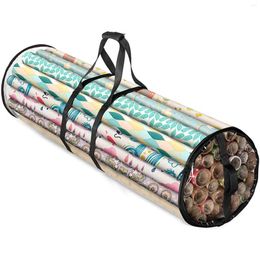 Storage Bags Wrapping Paper Bag 2 Handles Gift Wrap For Christmas Baubles Festival