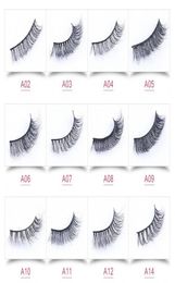 2018 3D Mink False Eyelashes 19 Styles Selectable Real Handmade Natural Long Black Eyelash Extensions For Beauty Makeup7456749