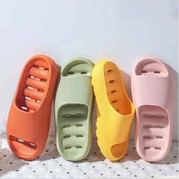 Slippers Women Thick Platform Anti-Slip Summer Soft Sole Beach Slide Sandals Men Couple Bathroom Shoes Home Chaussure Pantuflas