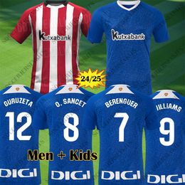 Bilbao 24 25 camiseta de Soccer Jerseys GURUZETA BERENGUER MUNIAIN Athletic WILLIAMS JR Football shirt GARCIA VILLALIBRE Athletic Bilbao kids kit 24 25 Sancet