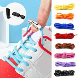 Shoe Parts Elastic Laces Shoelaces Sports Press Lock Without Ties Flats No Tie Adult Shoelace Shoes Accessorie 100cm