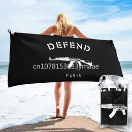 Towel Defend Paris 3D Print S Casual Swea Quick Dry Printed Bathrobe Bath Beach Blanket