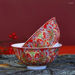 Bowls Jingdezhen Pastel Ceramic Art Small Noodle Bowl Chinese Ramen Kitchen Porcelain Utensils Tableware Mixing Container
