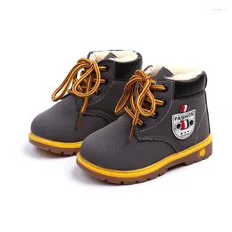 Boots Children For Boys Shoes Winter Kids Baby Plush Cotton Warm Girls Thicken Non-slip Waterproof Fashion