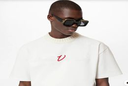 France Paris Embroidery Letters Tee Luxury Fashion Knit Collar Men Women Cotton Tshirt Summer Spring High Street Short Sleeve TSh1892060