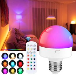 Table Lamps 16 Color Led Cabinet Light E26/E27 Base 3W Remote Control Atmosphere Lights Personalize Your Home Lighting Reading Lamp For
