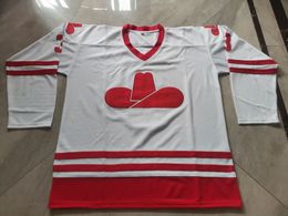 Hockey jerseys Physical photos Calgary Cowboys Braun white Men Youth Women High School Size S-6XL or any name and number jersey