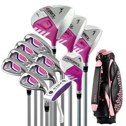 POLO. Womens Female Ladies Golf Clubs Complete Golf Sets Women Golf Clubs Full Set Carbon Graphite Shaft with Bag
