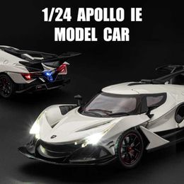 Diecast Model Cars 1/24 Apollo Project EVO Gumperts Alloy Metal Diecast Toy Model Car Sound Light Collectibles Birthday Gifts Childrens Toys Y240520QEWE