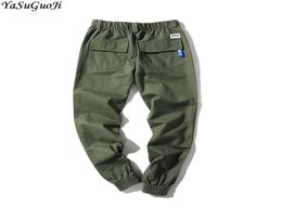 Yasuguoji Fashion Slim Fit Harem Pants Men Pencil Cargo Pants Anklelength Sweatpants Men Plus Size Jogger Hombre Xxk23 Y1905095417739