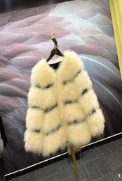 Women039s Fur Faux Customized 2021 Autumn Winter Women Fashion Ostrich Feather Jackets Oneck Short Real Coats Plus Size 5XL 5844961
