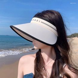 Wide Brim Hats 1PC Sun Hat Women Long Shade UV Protection Adjustable Lightweight Outdoor Recreational Sunscreen