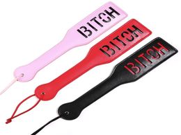 Slave Bitch XOXO SM Slapping Paddle Spanking Flogger Beat Submissive BDSM Kinky Adult Toys For Couples Sex Games 2204294884264