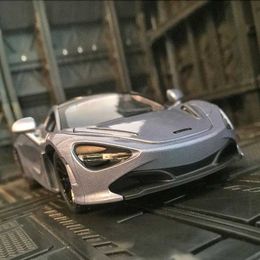 Diecast Model Cars 1 32 McLaren 720s Sports Car High Simulation Alloy Metal Diecast Model Car Sound Light Gifts For Boyfriend Present With Boys Y240520OFC9