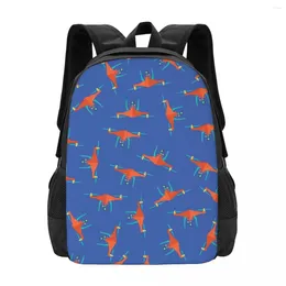 School Bags Cartoon Platypus Simple Stylish Student Schoolbag Waterproof Large Capacity Casual Backpack Travel Laptop Rucksack