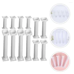 Mugs 24 Pcs Support Tool Plastic Stand Column Cake Frame Wedding Centrepiece Pillars Roman Stands Rod Decorations Displaying Holders