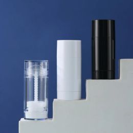 wholesale Black White Clear Deodorant Containers Plastic Bottom Filling Stick Deodorant Bottle Refillable Lip Balm Tube for Lipstick ZZ