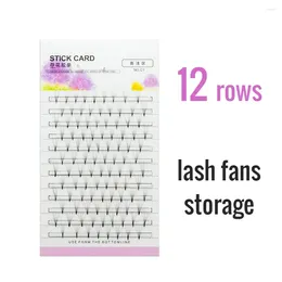 False Eyelashes NATUHANA Lash Extension Storage Card Premade Fans Volume Eyelash 2mm Sticky Strip Paper Makeup Tool