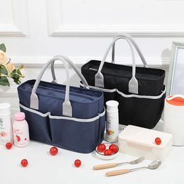 Large Capacity Handbag Baby Bottle Keep Warm Mummy Bag Heat Insulated Lunch With Handle Children School Bento Storage Bags