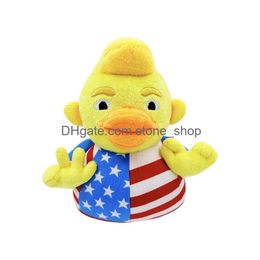 Party Favour Arrival Funny Trump Duck American Flag P Cartoon Stuffed Animal Doll Toy Drop Delivery Home Garden Festive Supplies Event Dhdkv
