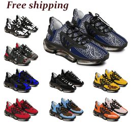 Free shipping Customised Sports Shoes DIY Men Women Personalise Design Comfortable Breathable Beautiful Lightweight Triple White Black Runners Stylish Sneakers