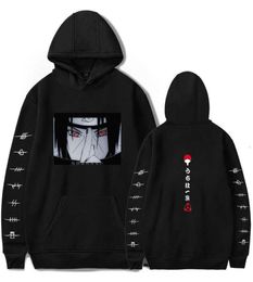 Harajuku Hoodies Men Japanese Anime Itachi Streetwear Kawaii Sasuke Graphic Sweatshirts Unisex Tops Hoody Male Q12229495400