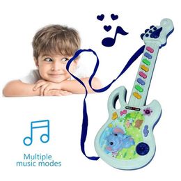 Guitar Electric guitar toy music playing for children boys and girls early childhood learning and development electronic toy education birthday gift guitar toy WX