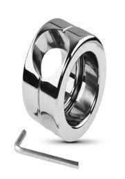 Metal Stainless Steel Cockrings Scrotum Pendant Binding Ring Penis Weight Peniss Delay Rings Bdsm Bondage Sexual Toys Adult Games7690899