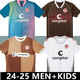 Soccer Jerseys 24 25 ST Pauli SOCCER JERSEYS BECKER 20 IRVINE 7 KYEREH 17 HARTEL 30 SMITH 8 PAQARADA 23 MEDIC 18 2024 2025 home away JERSEY FOOTBALL shirt Men S-XXL top