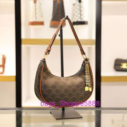 Source Factory Direct Design Bag Fashionable Triumphal Arch Underarm 2024 New Spring/summer French Unique Moon Single Shoulder Half Crcent for Women U5KW