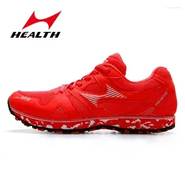 Casual Shoes HEALTH Knitted Breathable Male And Female Sports Students Running Sneakers Exam Training Long Jump 6991