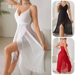 Feiyun New Fun Underwear Nightclub Sexy V-neck Open Back Sleeveless suspender Dress 683