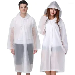 Raincoats Rain Ponchos For Adults Reusable 2 Pcs Emergency Women Men With Hood And Drawstring