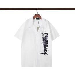 SS Mens Flower Tiger Print Shirts Casual Button Down Short Sleeve Hawaiian Shirt Suits Summer Beach Designer Dress Shirts fashion stage SS M-3XL